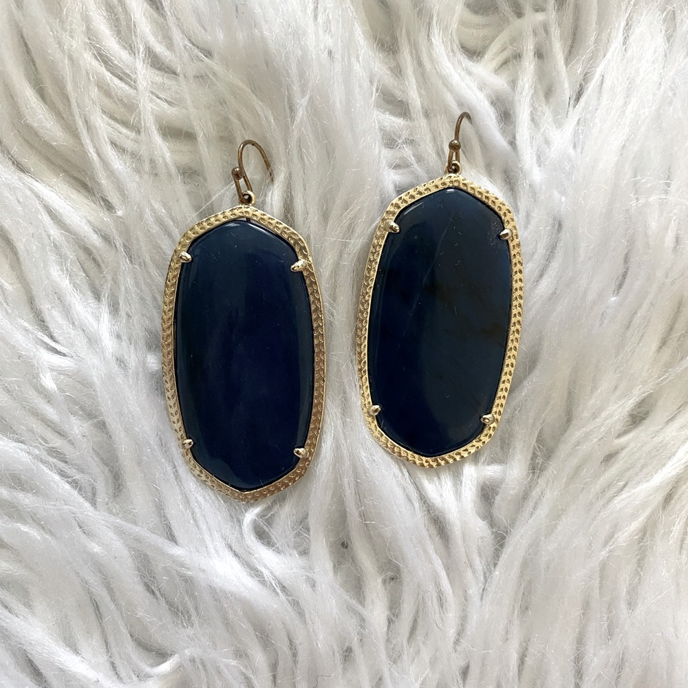 Deep Blue drop Earrings